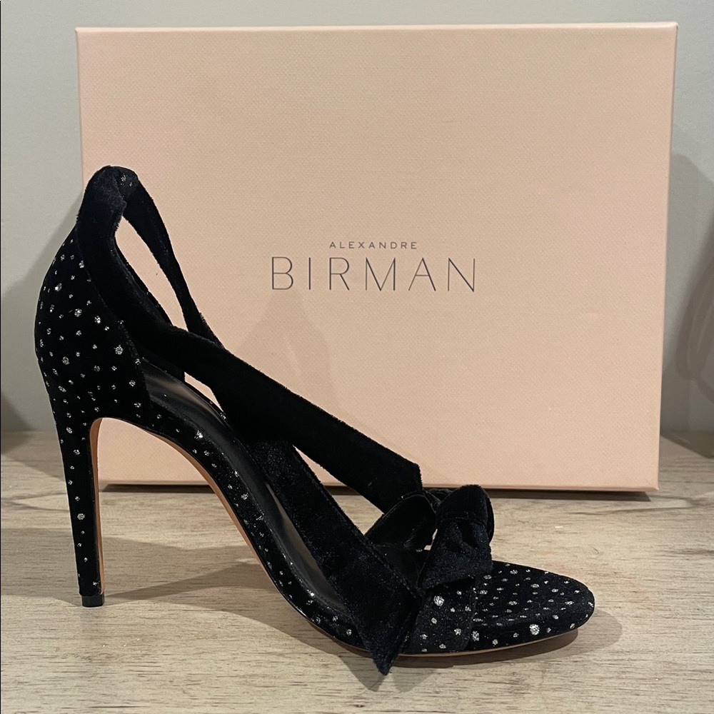 Alexandre Birman Black Heels with Silver Accents